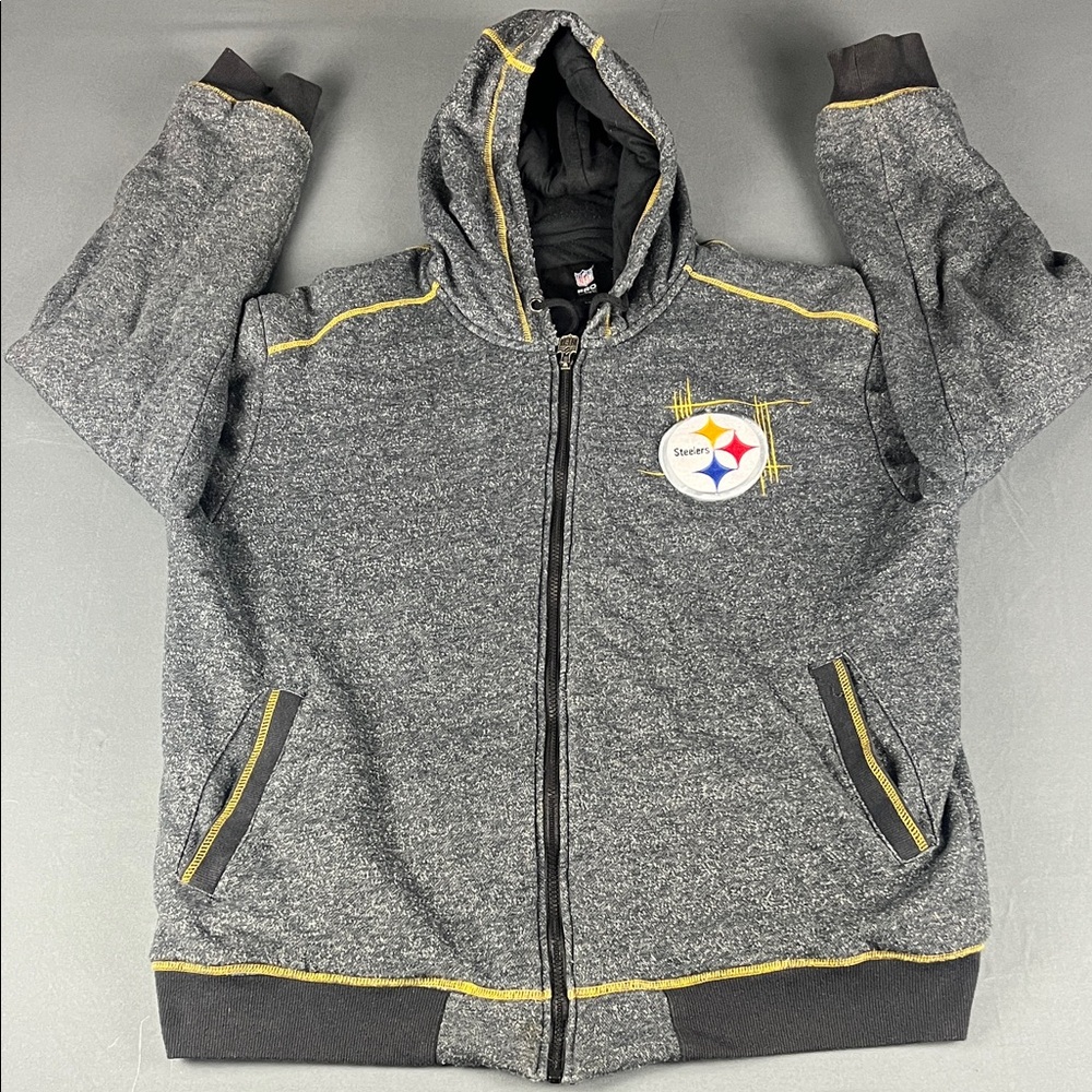 NFL Pro Line Men’s XL Pittsburgh Steelers heavy duty‎ Gray Jacket